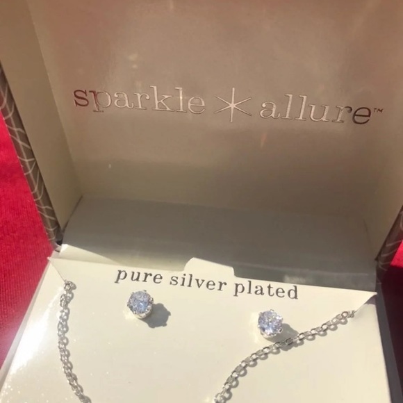 Necklace & earrings Zirconia - Picture 7 of 9